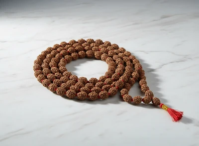 5 Mukhi Rudraksha Mala (108 Beads)